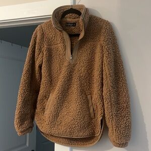 Abercrombie & Fitch Tan Sherpa Sweater